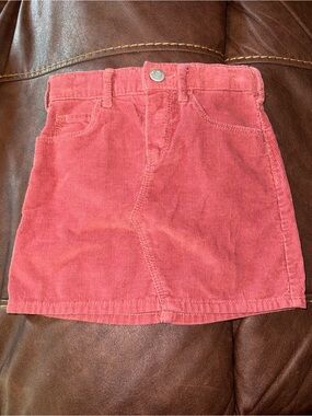 Old Navy Coral Corduroy Mini Skirt